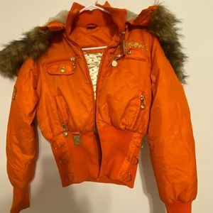 Apple Bottom Ski Jacket Orange in Color size Large